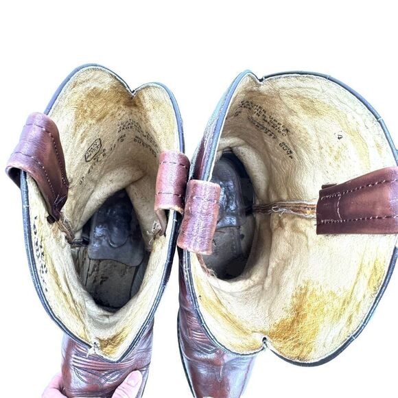 Dan Post Brown Leather Cowboy Western Boots DP2111R Men's 11D - Picture 14 of 16